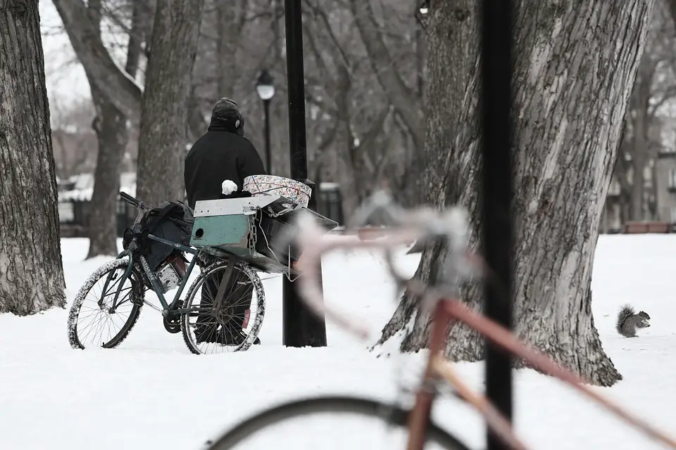 L'hiver n'est pas une excuse pour ranger son vélo