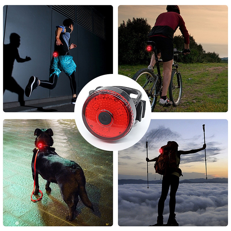 Mini feu arrière de vélo à LED, rechargeable par Usb, étanche IPX4, voyant de sécurité, lampes de casque de cyclisme